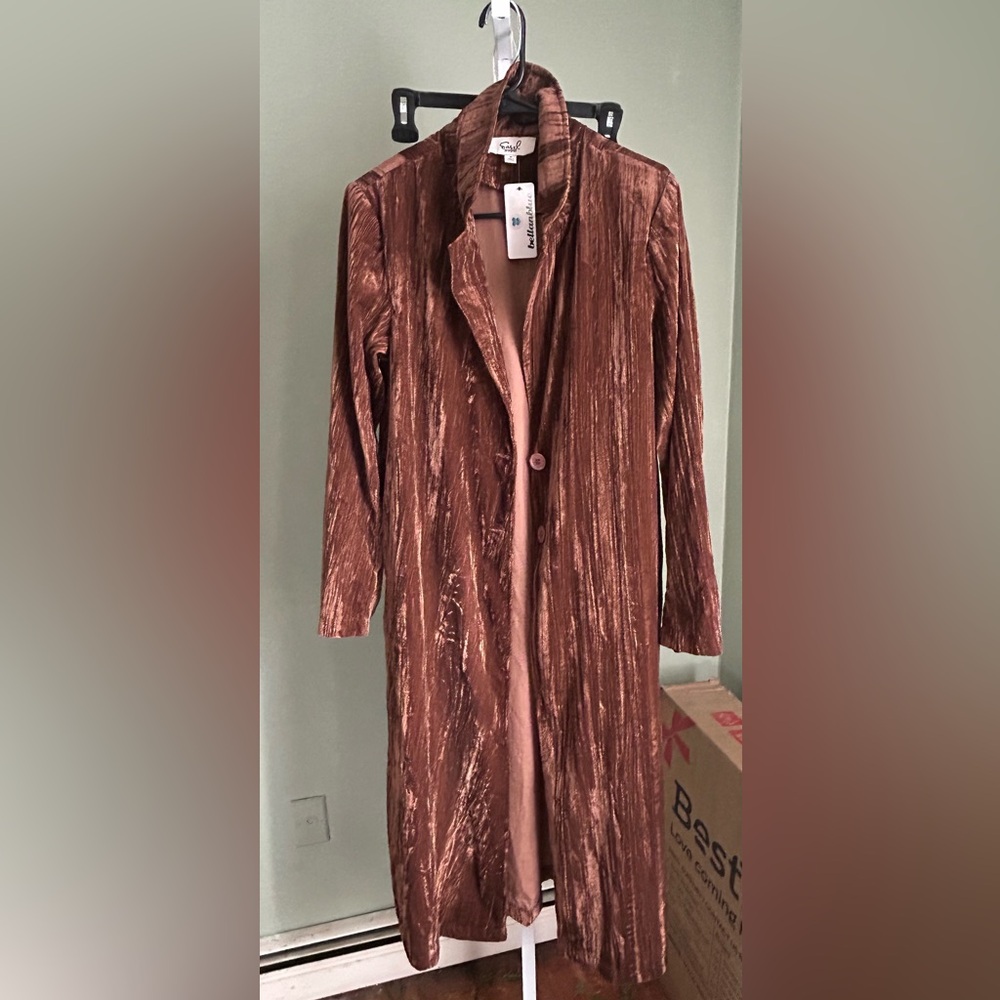 Easel Los Angeles Chocolate Brown Coat